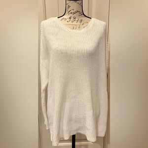 Eileen Fisher Elegant Cream Crew Neck Sweater